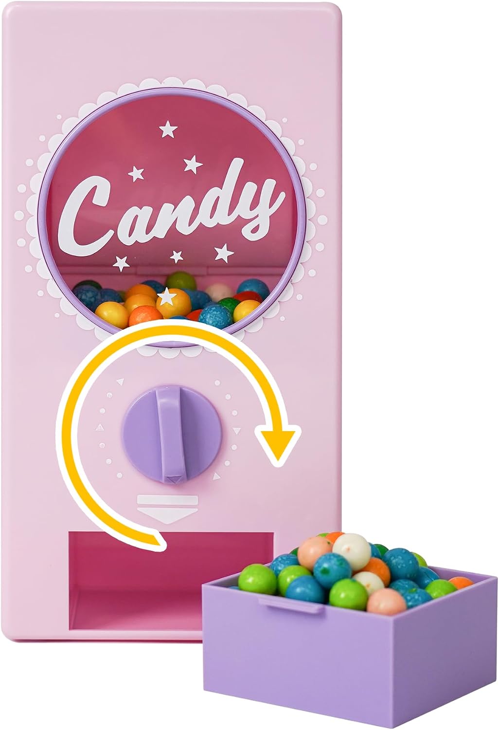 YOBRO Retro Candy Dispenser - Vending Machine for Home, Office (Pink) image 4