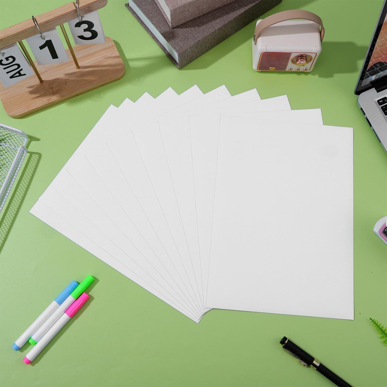 10 Feuilles Magnétiques Imprimables Feuilles D'imprimante Format A4 Matériaux en Caoutchouc Souple Compatible Imprimantes Standard pour Affiches et Albums Photos