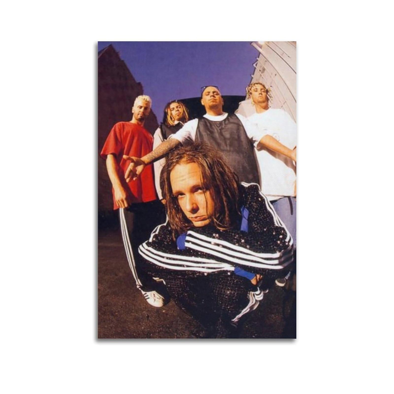 Fdrpmhc Unframe-Style Singer Band Poster Korn In The 90S Canvas Wall Art Decor Living Room Modern Family Bedroom 12X18inch(30X45cm)