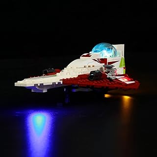 JANWAALY LED Lighting Kit Compatible with Lego 75333 OBI-Wan Kenobiâ€™s Jedi Starfighter Building Set - Lights Only - Decoration LED Light Kit Without Building Block Model (Basic Version)
