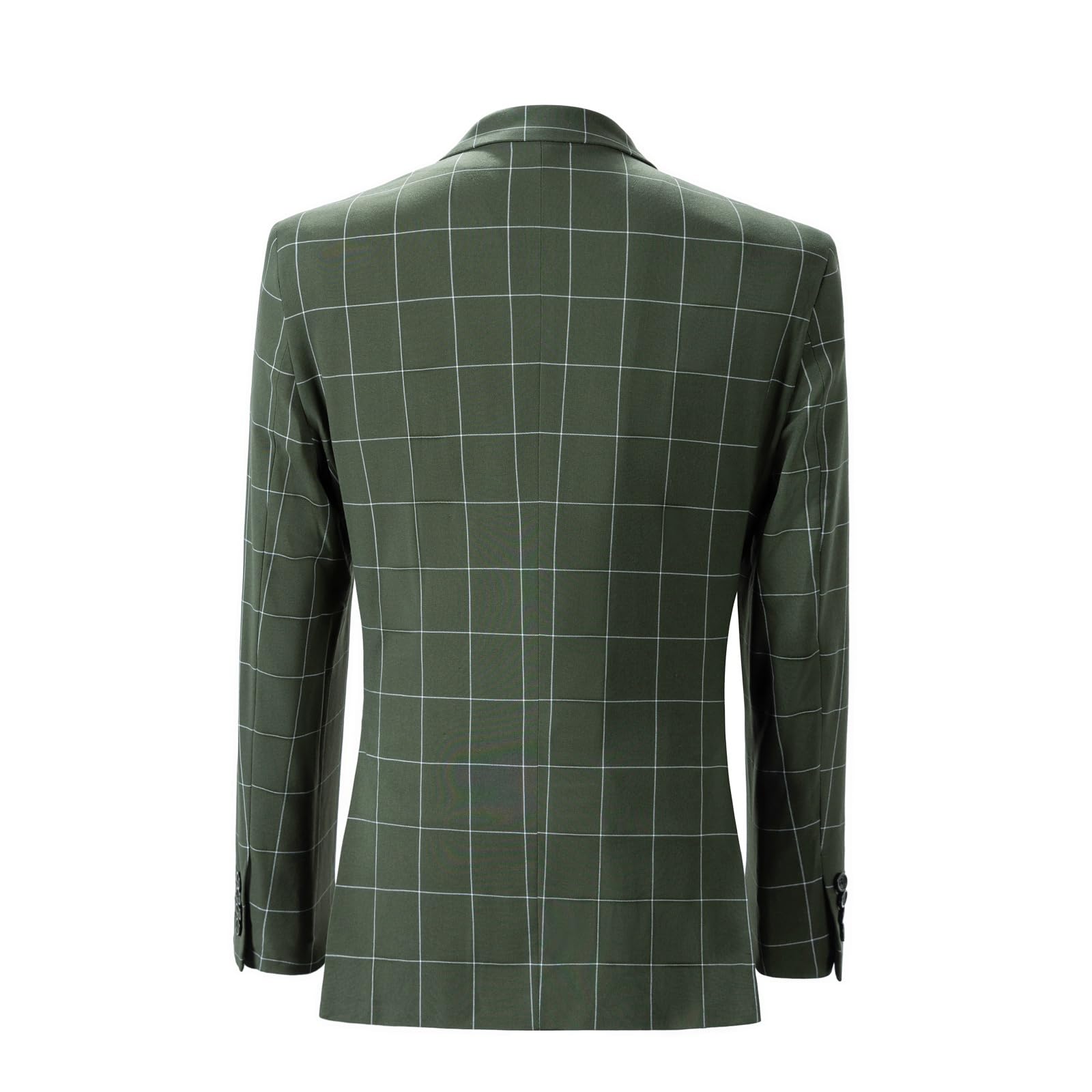Solovedress Anzüge für Herren 3 Teilig Klassischer Karierter Herrenanzug Sakko Hose Weste für Hochzeiten und Geschäft