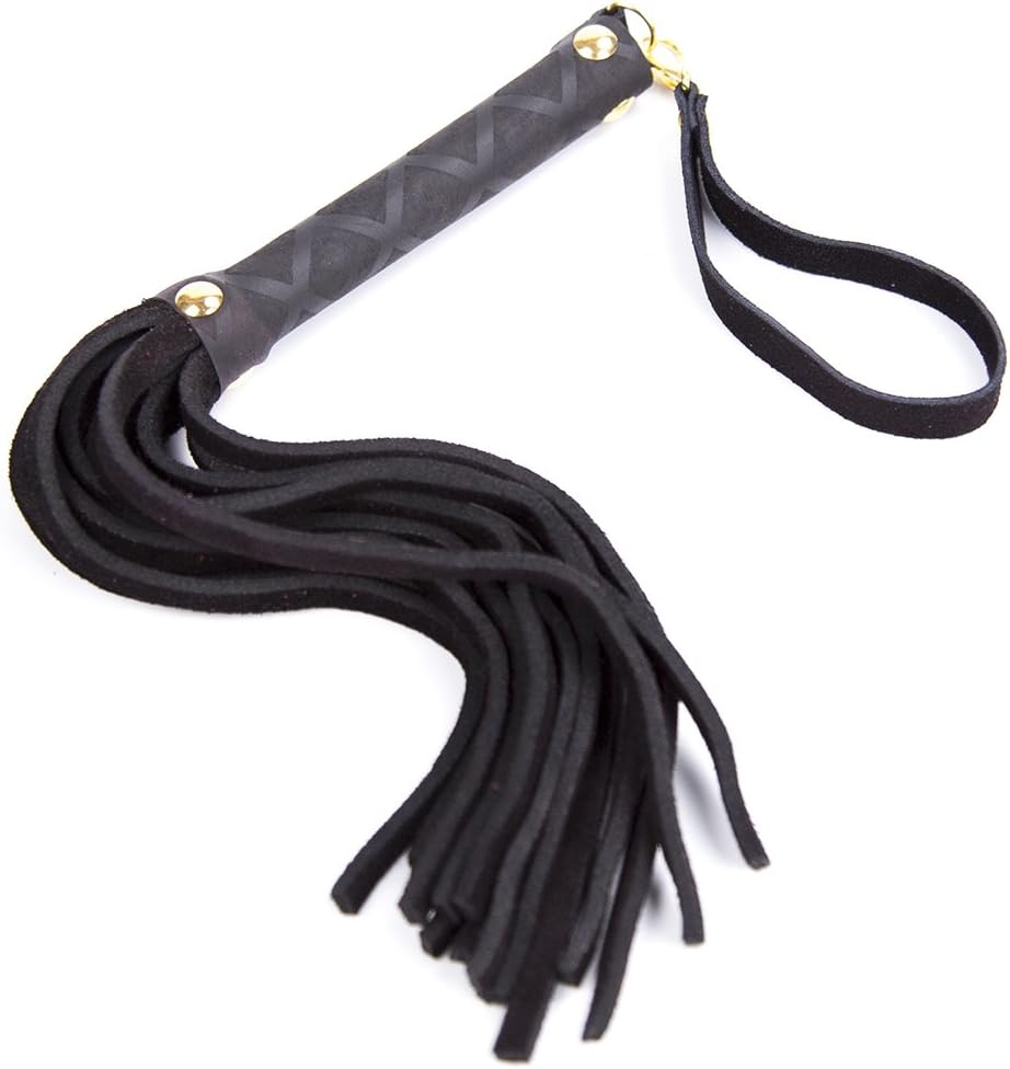 Mini Cowhide Whip， Bright Leather Whip,Whip, Horse Riding Crop, Role-Playing Props,