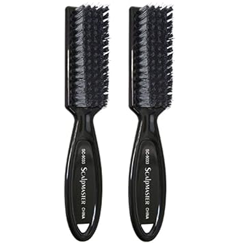SCALPMASTER Barber Blade Cleaning Clipper Nylon Brush Tool CL-SC-9033 (2 Pack)
