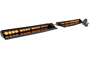 SolarBlast 48W AMBER LED Warning Strobe Visor Light Bar