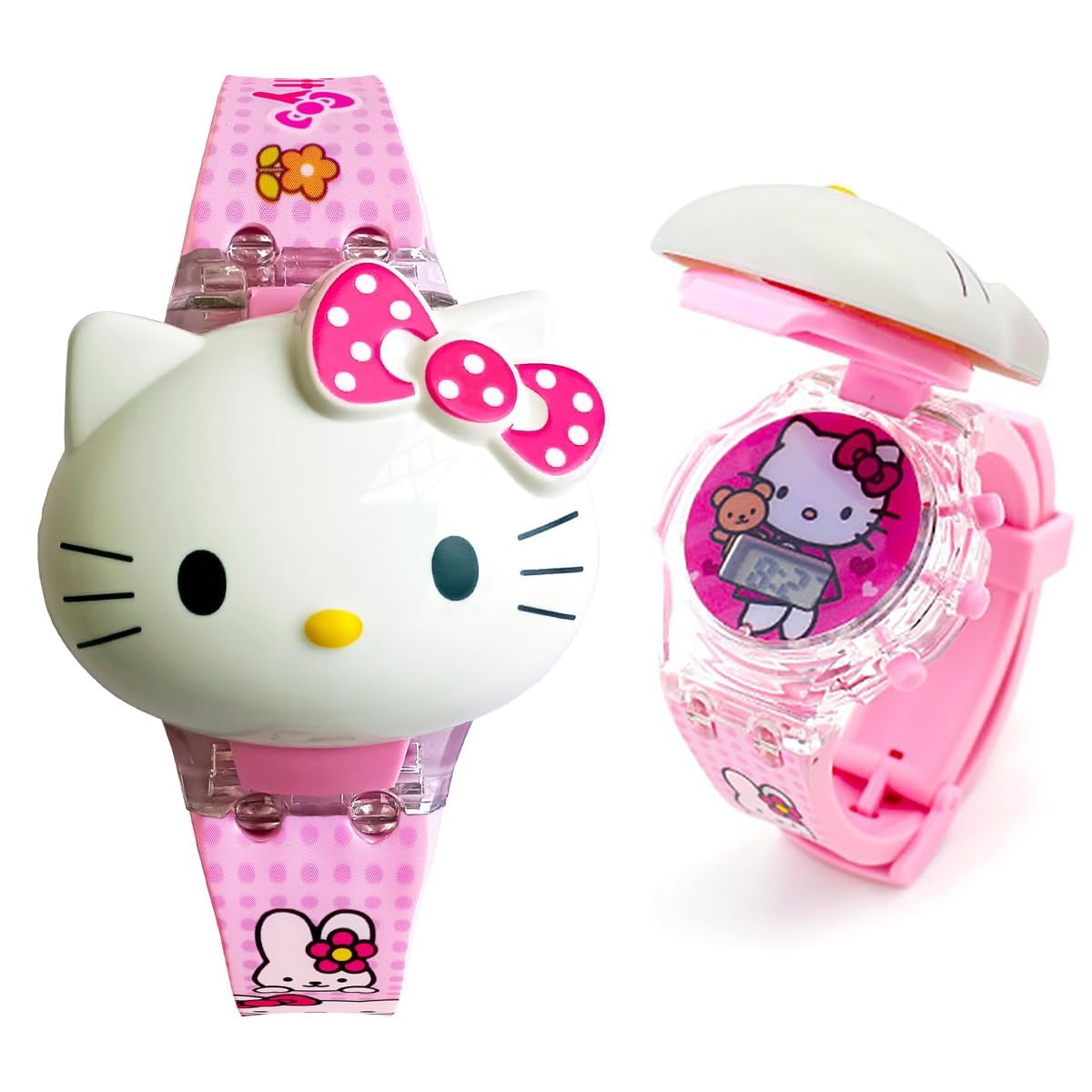 GOLDENIZE FASHION flash Music with Disco Light 3D Spiderman,Frozen Ben 10,Hello Kitty, iron Man Avenger Digital Watch for Kids (2-10 Years old) Toy watch for Children (Kitty) (B0CFJNCL8C) Amazon Price History, Amazon Price Tracker