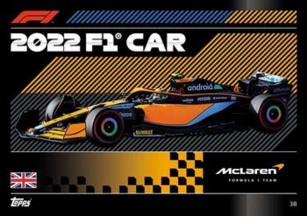 Amazon.com: 2022 Topps Turbo Attax F1 Racing #38 F1 Car McLaren