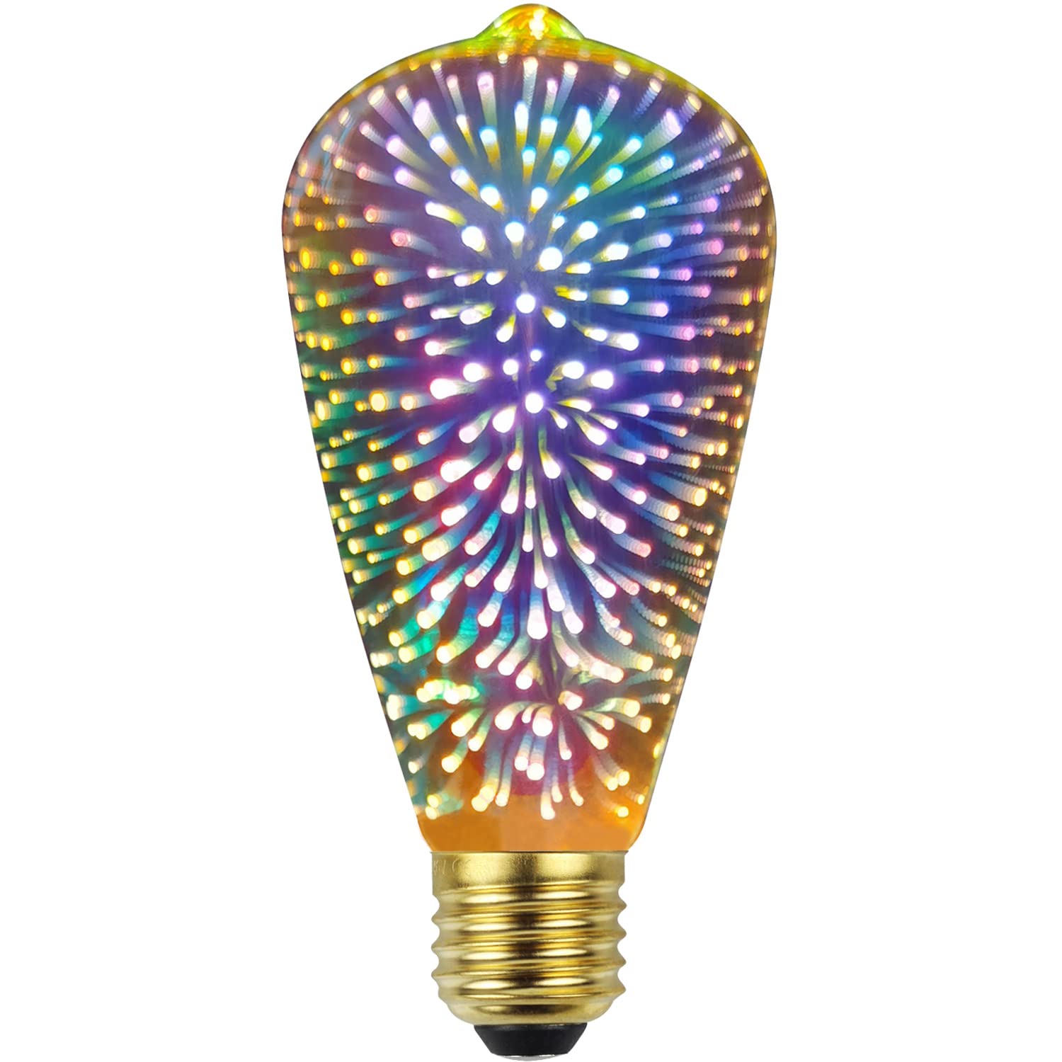Amazon | TIANFANエジソン電球花火3D LED電球AC85-265V装飾電球ST64