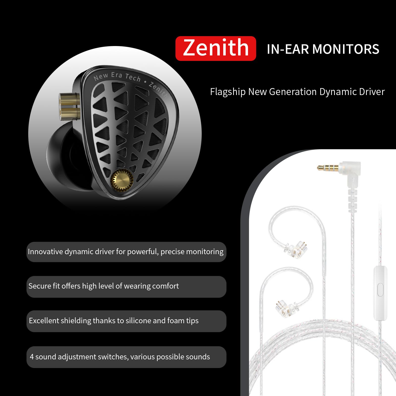Amazon.co.jp: KZ Zenith IEM 有線イヤホン プロフェッショナル