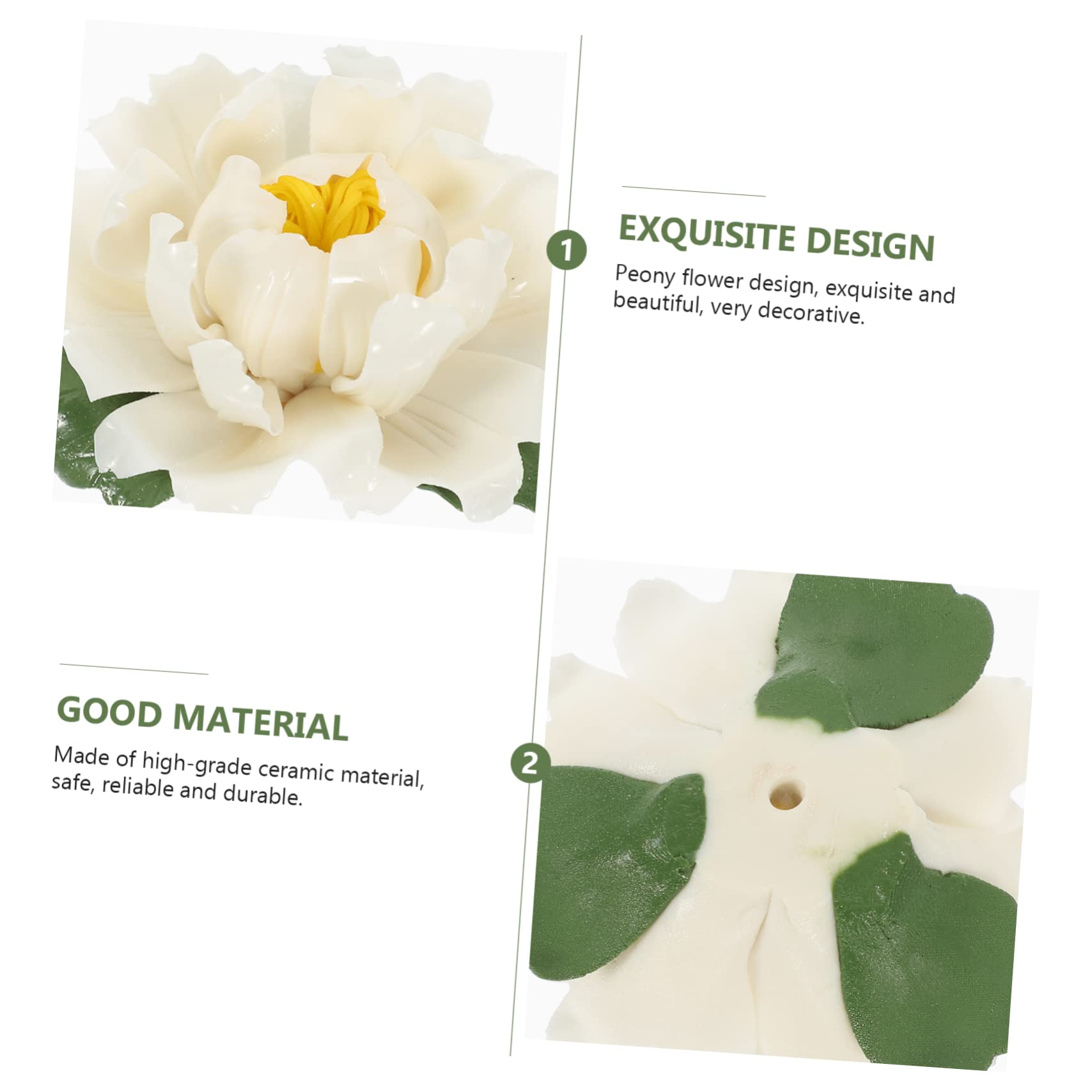 MAGICLULU 4stücke Aromatherapie Räuchergefäß Aus Peony-Form Dekorativer Censer Für Zuhause Eleganter Tischdeko-Artikel Kompakte Handgefertigt Und Stabil