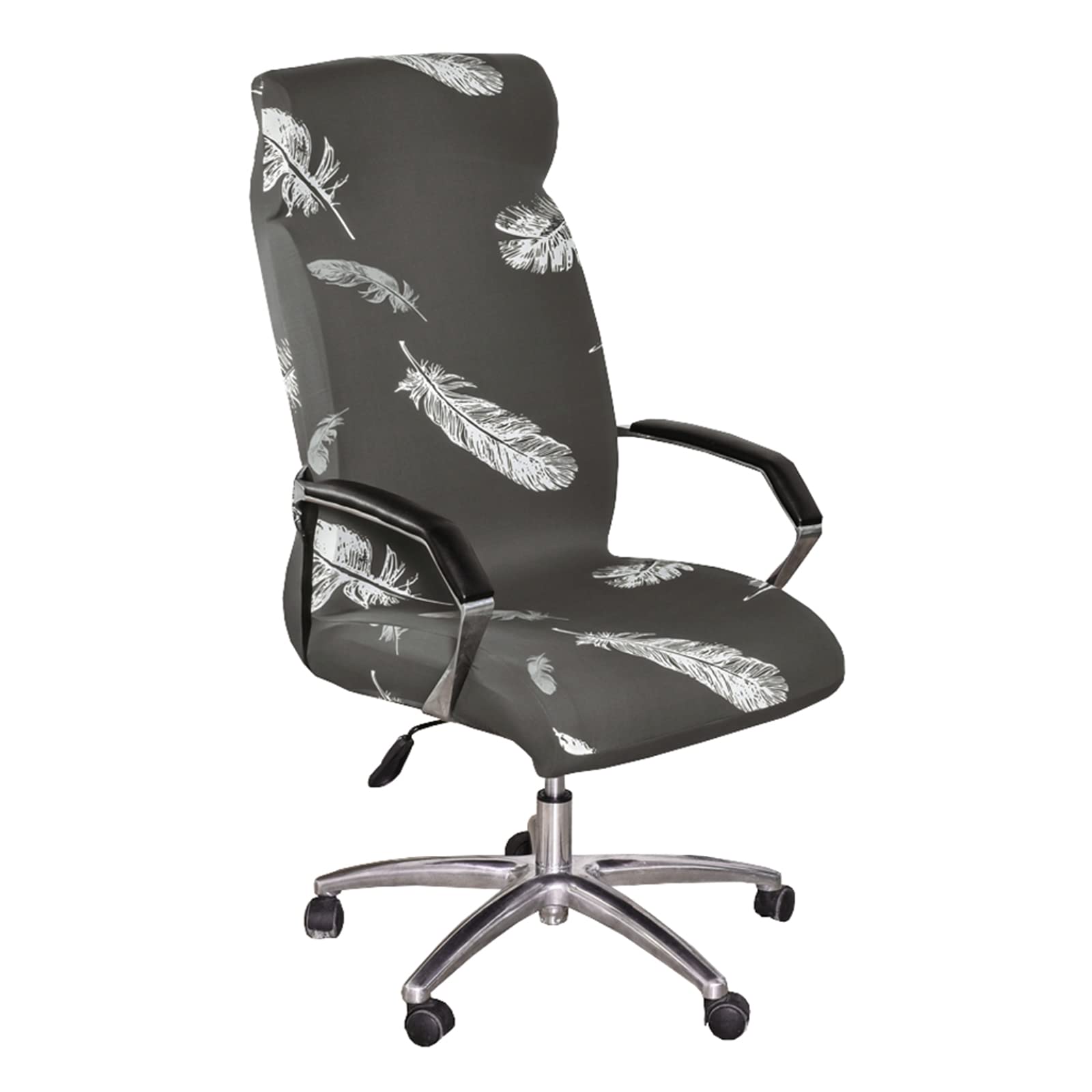 Housses D’Accoudoirs De Chaise De Bureau – Extensibles, Fermeture Éclair, Noires – Lot De 2
