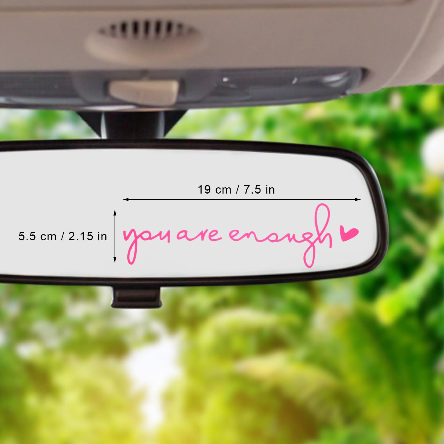Pegatinas Para Espejo Retrovisor - 5 Frases Motivadoras En Español, Decoración Divertida Para El Coche