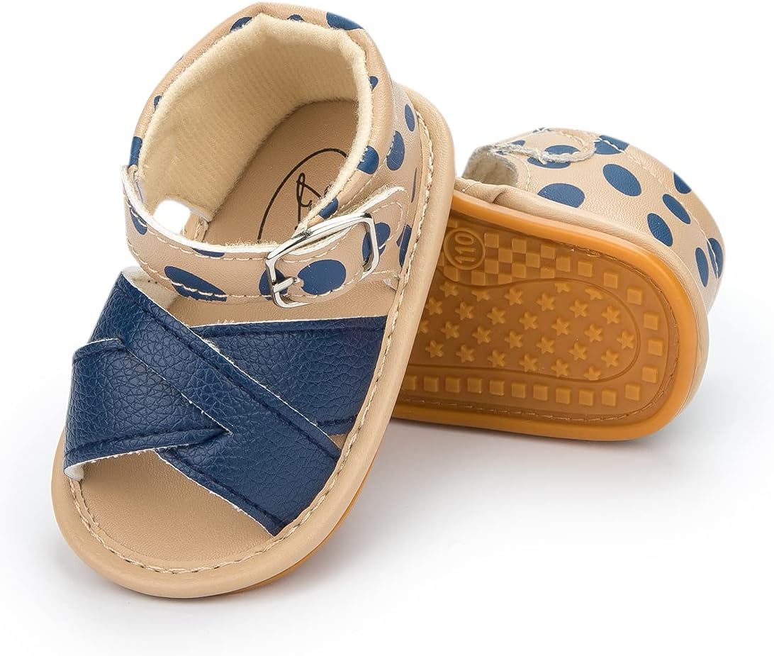 Baby Boys Girls Star High Top Sneaker Soft Anti-Slip Sole Newborn Infant First Walkers Canvas Denim Shoes