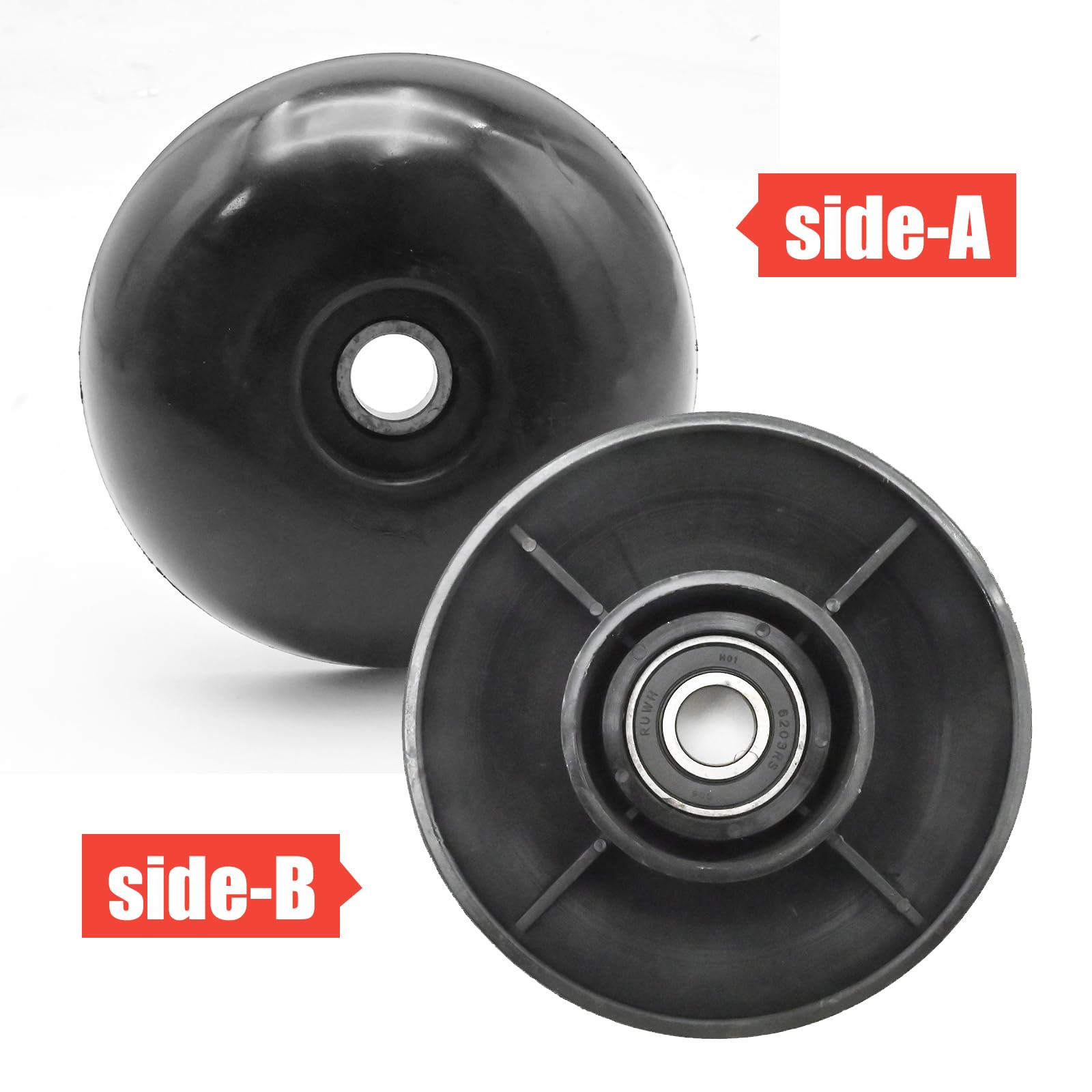532182217 - Conjunto de bola y perno para cortacésped, repuesto para Husqvarna modelo HU625WT HU625HWT HU675HWT, sustituye a 532180334 180334 182217 180337