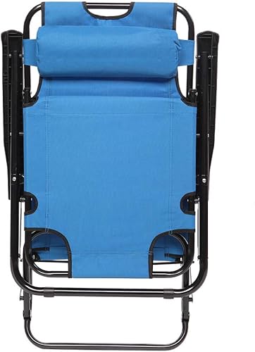 Miniatura 8 de Volowoo Tumbona plegable para exteriores, ajustable, portátil, ligera, reclinable, para jardín, cama de campamento para patio, terraza y piscina