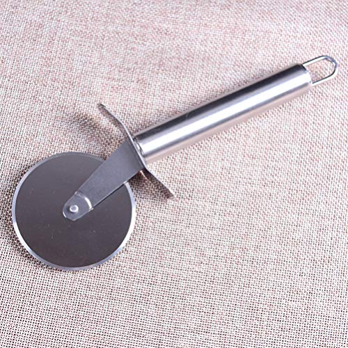 Hemoton Pizza Cutter Roda, Aço Inoxidável Pizza Roda Cortador de Pizza Alças para Pizzas, Cookies, M