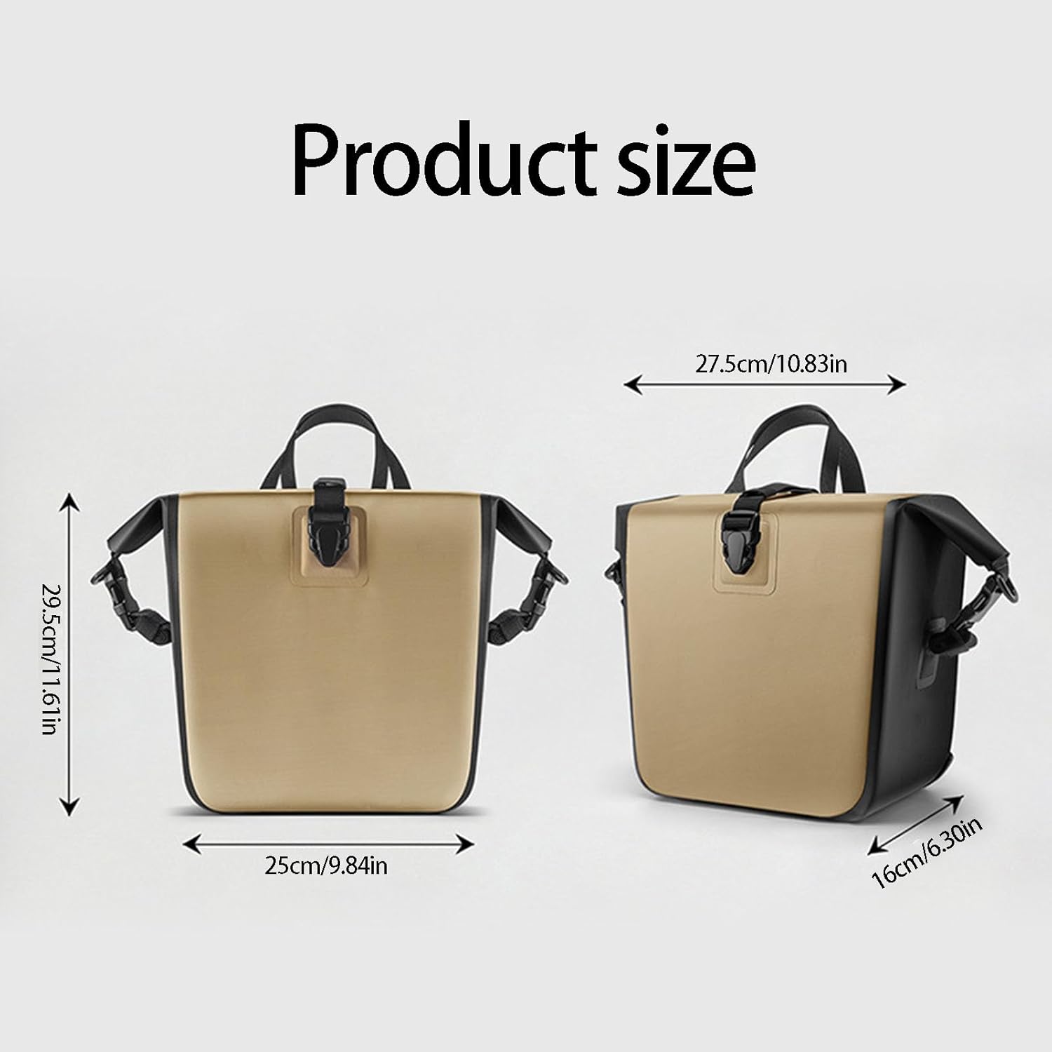 Large Capacity Bicycles Front Pack Easy Installation Quickly Release Bicycles Shelf Bag Bike Accessories Quick Detaches Fork Pack Portables Water-proof Fork Bag for Various Weather Cycling