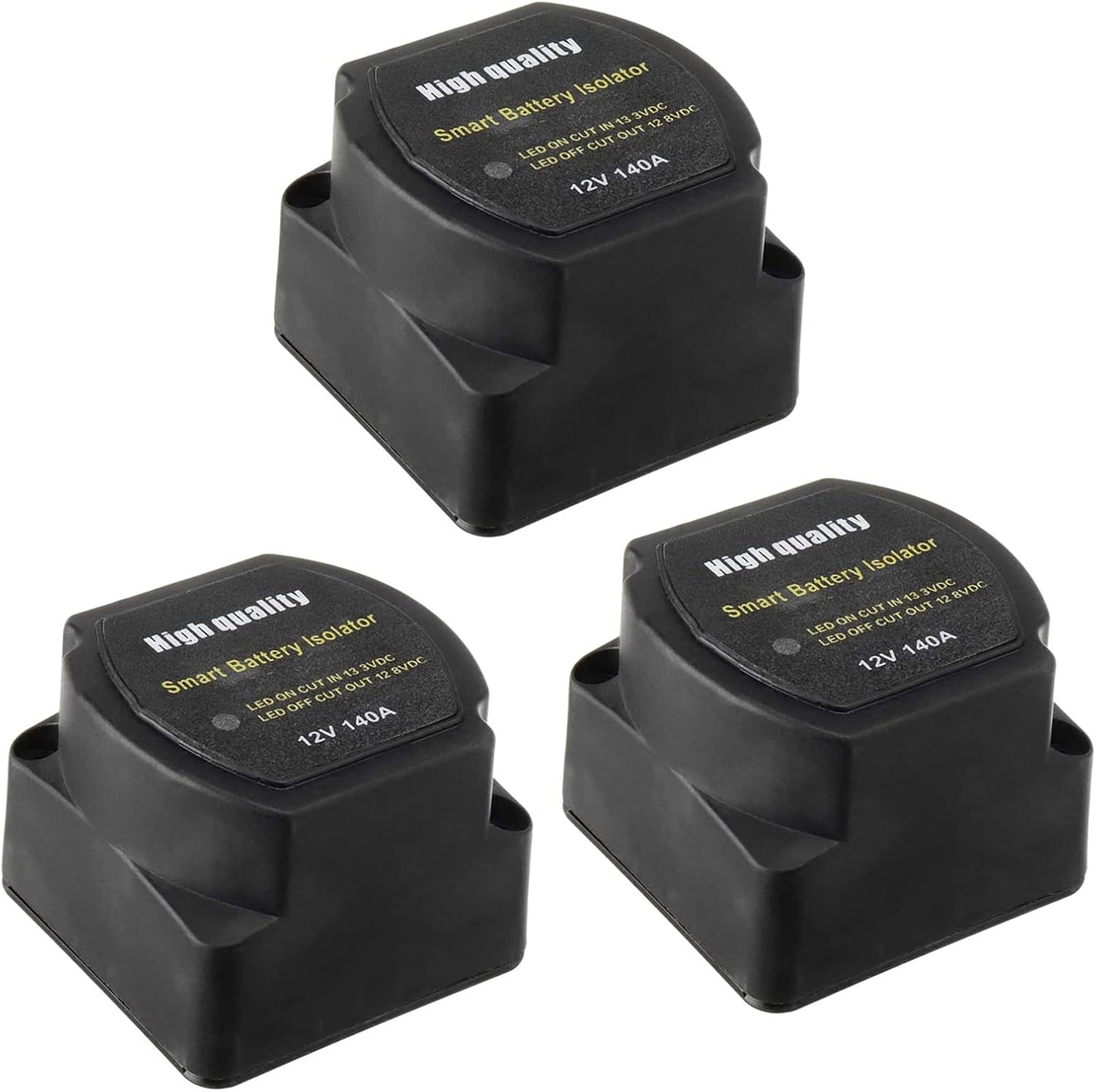 trent 3X Dual Battery Smart Isolator 12V 140 Amp Relay VSR Smart Switch, Battery Switches