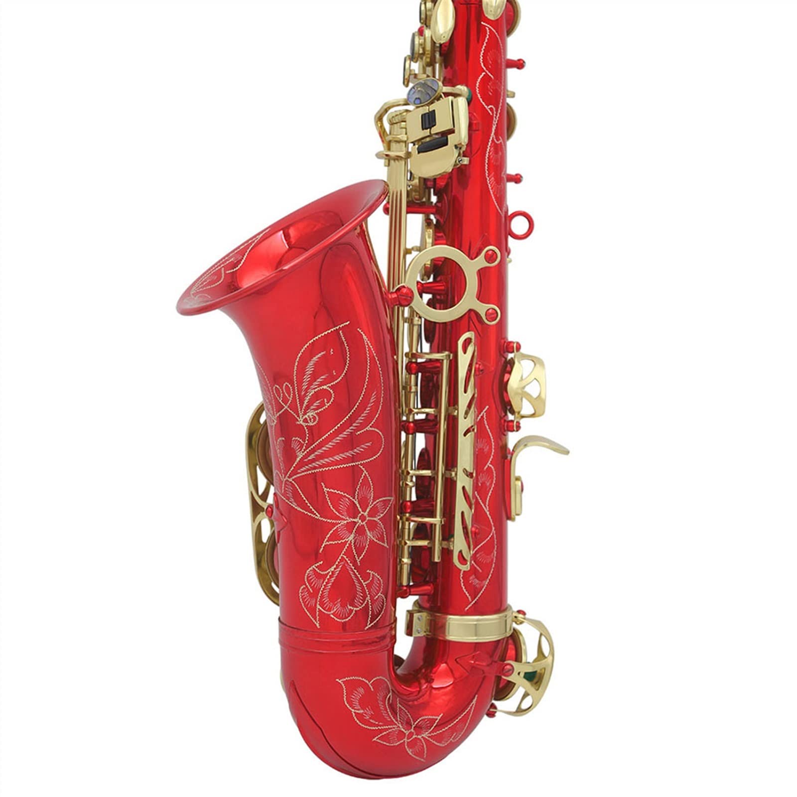 Sassofono EB Sassofono Contralto Ottone Laccato Colorato E Flat Sax Strumento A Fiato con Accessori