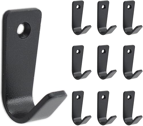 Miniatura 3 de Ulifestar 10 ganchos para colgar abrigos de pared, ganchos de acero inoxidable resistentes para colgar abrigos, ganchos no se oxidan montados en la