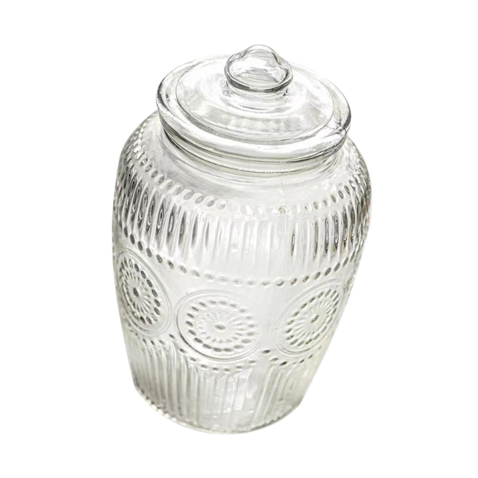 Amazon｜Milageto 大きなガラス瓶、蓋付き密閉瓶、装飾食品