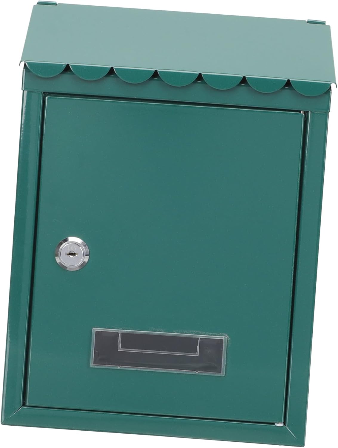 Angoily Vintage European Style Wall Mount Mailbox Capacity Hanging Metal Letter Box for Home Outdoor Use with Lock Durable Iron Construction and Practical Design