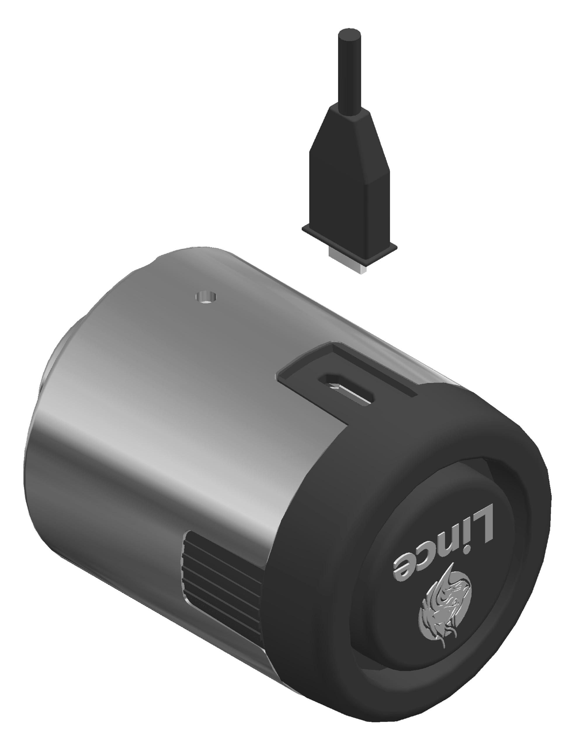 Lince - Cilindro C6 ALARM 30x40 cm | Bombillo de Alta Seguridad Avanzada con Alarma Integrada de 100dB | Anti-Intrusión | Acabados en Latón y Níquel Mate | Incluye 5 Llaves XXL | Acabado níquel