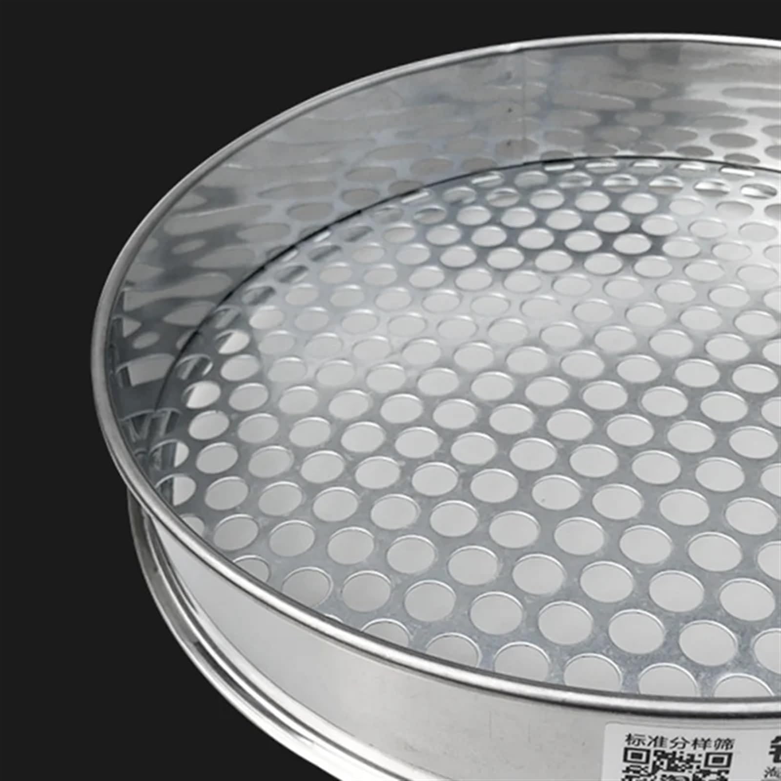 Lebensmittelfilter, rundes Lochsieb, 304 Edelstahl, 0,5–50 mm, für Küche, Lebensmittel, Bohnen, Sieb, Obst, Heidelbeere, Sieb (Lochdurchmesser 9 mm, 30 cm Durchmesser)