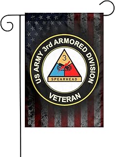 US Army Veteran 3rd Armored Division Garden Flag Gives New Life 12x18in