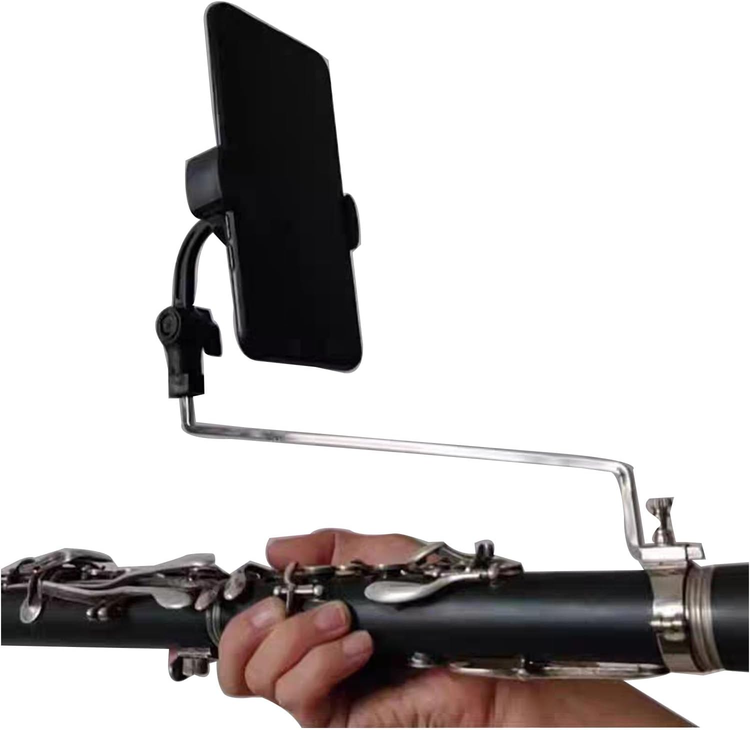 Music Lyres Trumpet Phone Holder for Marching Band Phone lyre for Trumpet Clarinet Trombone Cornet Oboe (Clarinet Phone Holder)