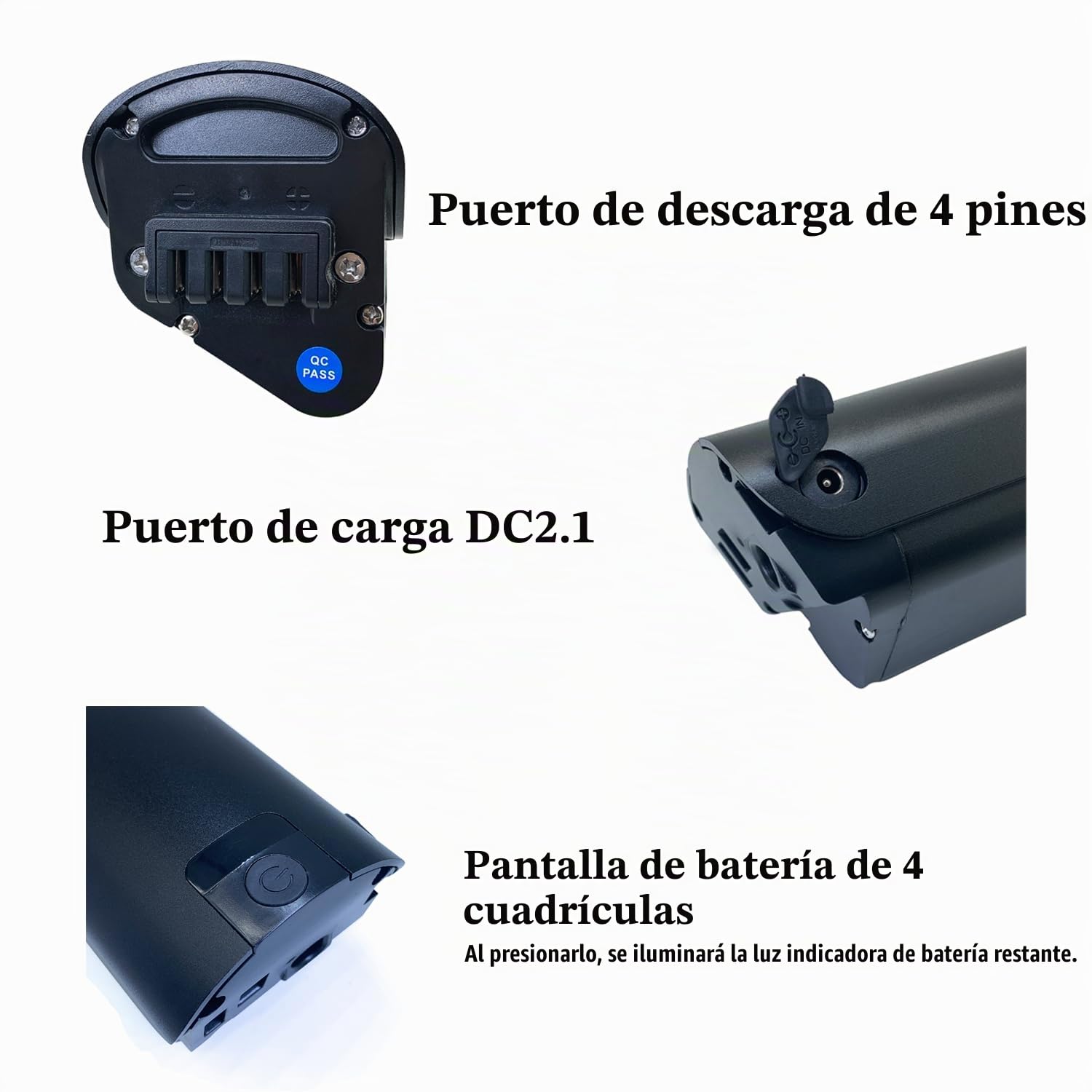 Batería de Bicicleta eléctrica 36V 14Ah 504Wh para ESKUTE Wayfarer E-Citybike Batería de Repuesto con Cargador y batería de Litio BMS para 36V 250W/350W/500W Motores
