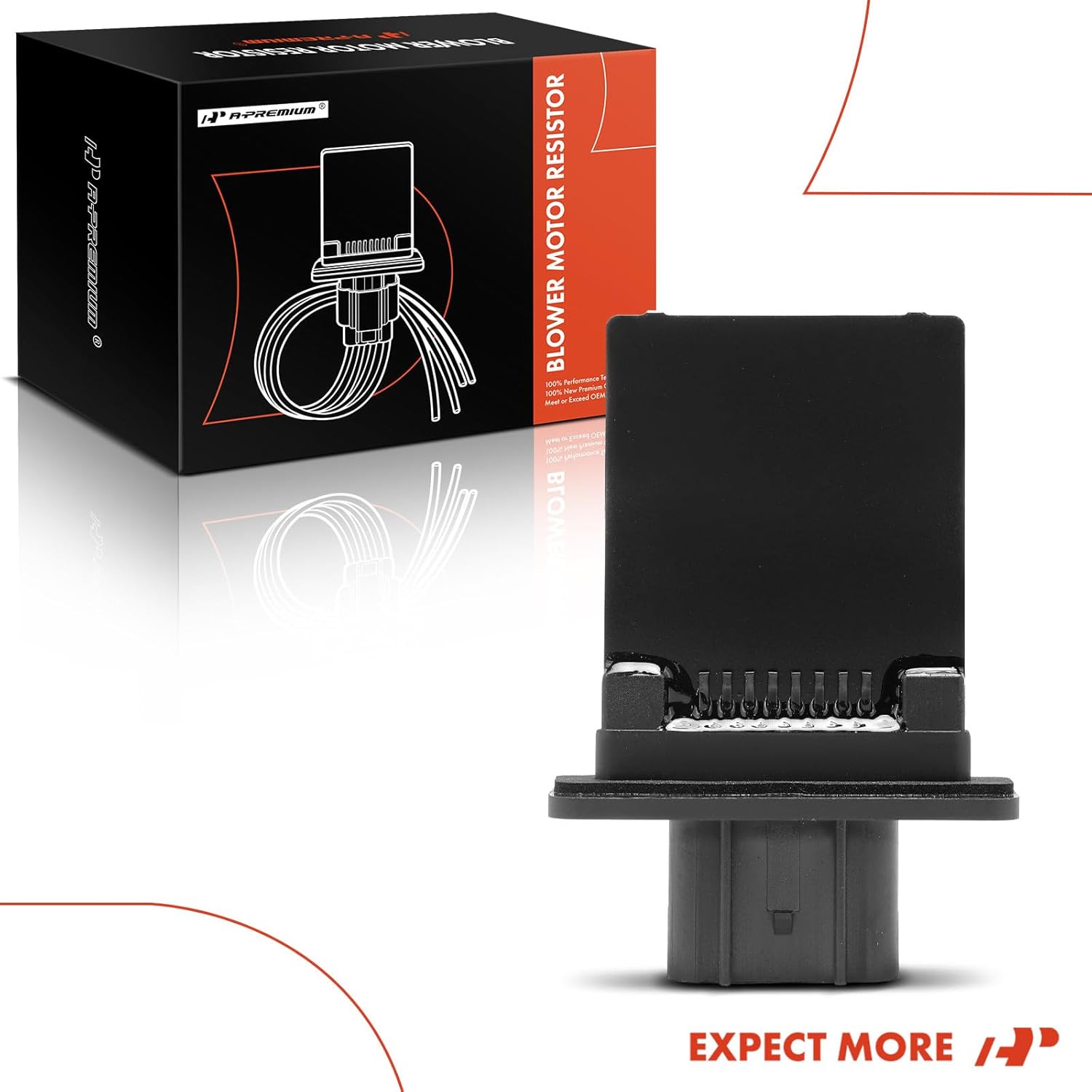 A-Premium Front HVAC Blower Motor Resistor Compatible with Ford Escape 2008-2012, Taurus 2008-2009, Taurus X 2008-2009 & Mercury Mariner 2008-2011, Sable 2008-2009 & Mazda Tribute 2008