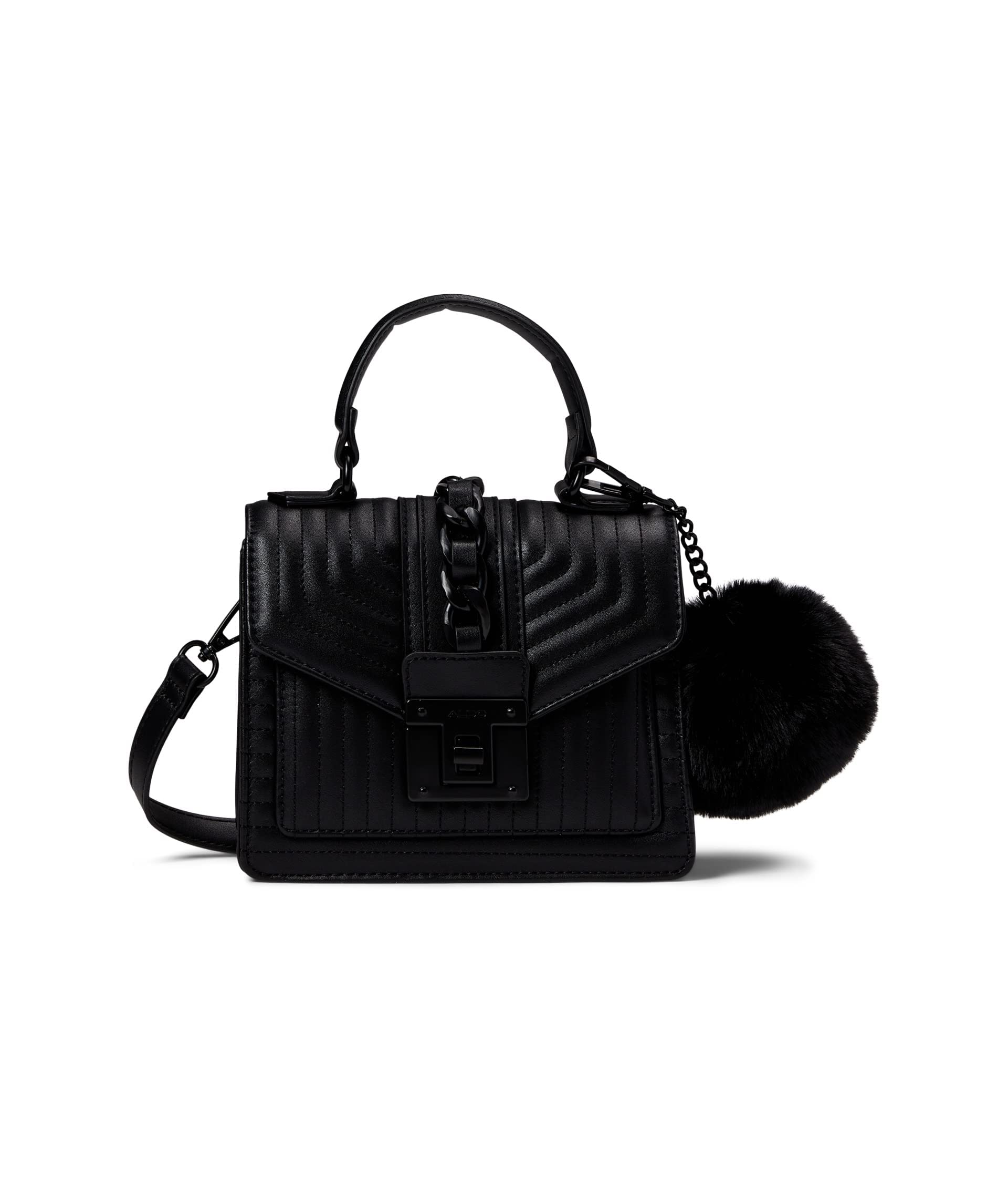 Aldo Women's ALDO Women s Minijerilini Top Handle Bag, Black, One Size UK