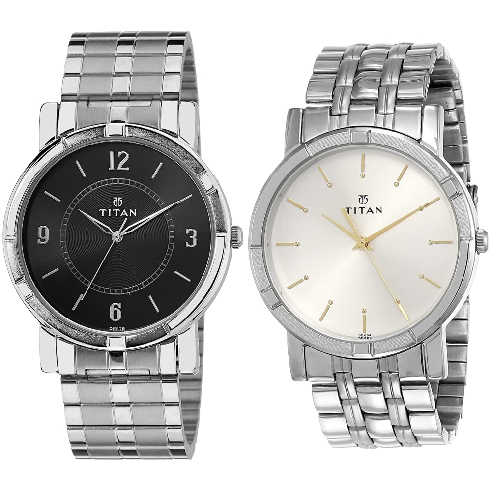 Titan Stainless Steel Men Analog Watches Combo (Nk1639Sm03,Nk1639Sm01), Silver (B07WPRQYHV) Amazon Price History, Amazon Price Tracker