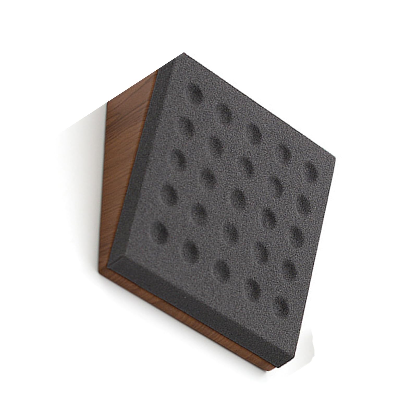 Msioytog Wood Jewelry Presentation Stand Secure Holder for Large Gemstones Natural Texture Exhibition Tray Wooden Jewelry Display Stand