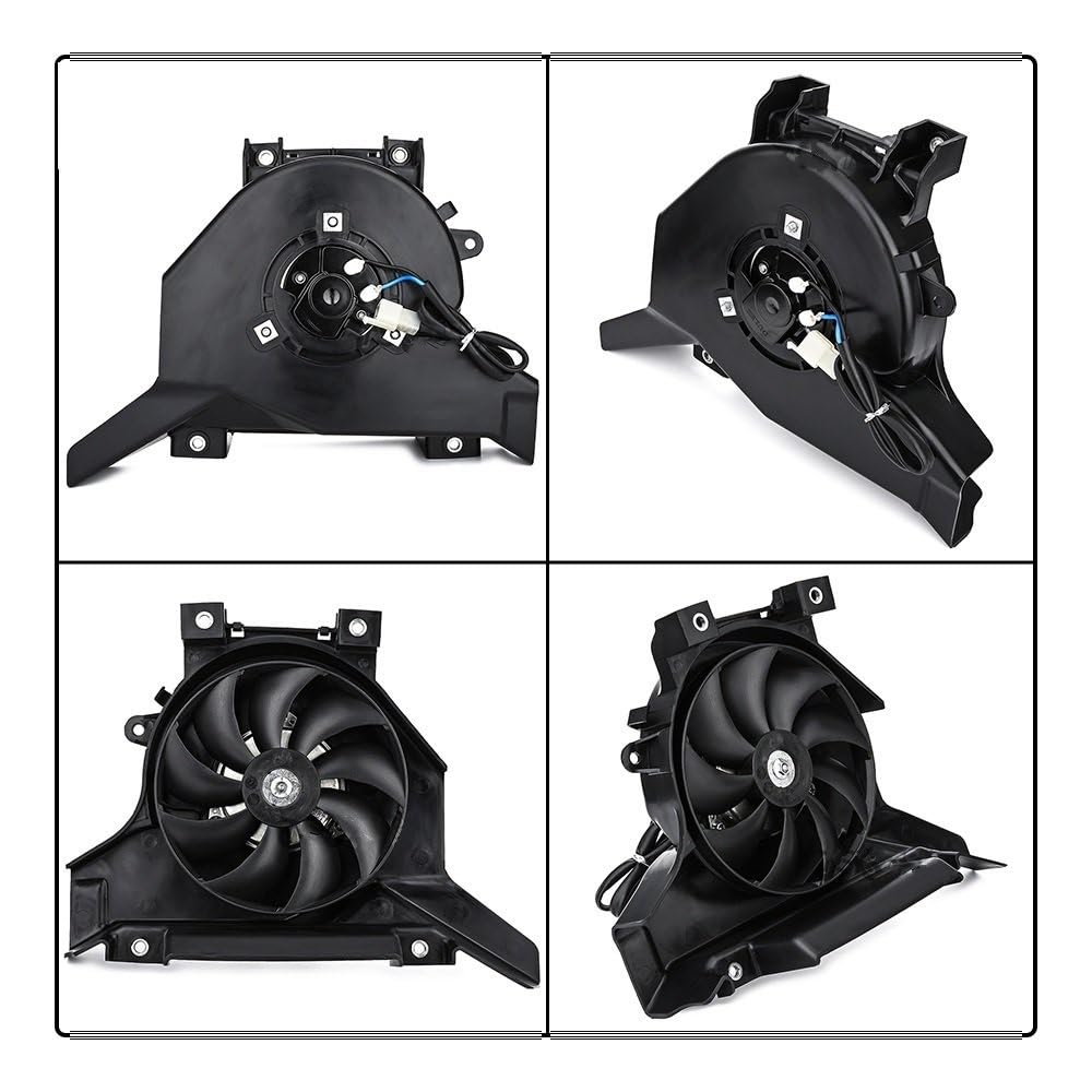 Wentylator silnika Wentylator chłodnicy silnika, chłodnica oleju motocyklowego, wentylator chłodnicy wody, pasuje do Kawasaki, pasuje do Ninja 400 Z400 2018-2023(Fan housing)