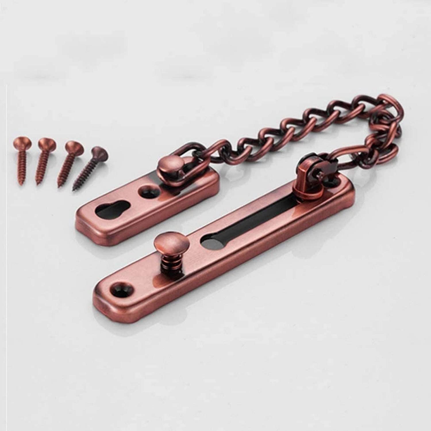 SFJSFIMQ Door Safety Chain, Latches Lock,Anti-Theft Bolt Front Limiter External Restrictor Reliable for and Home Security
