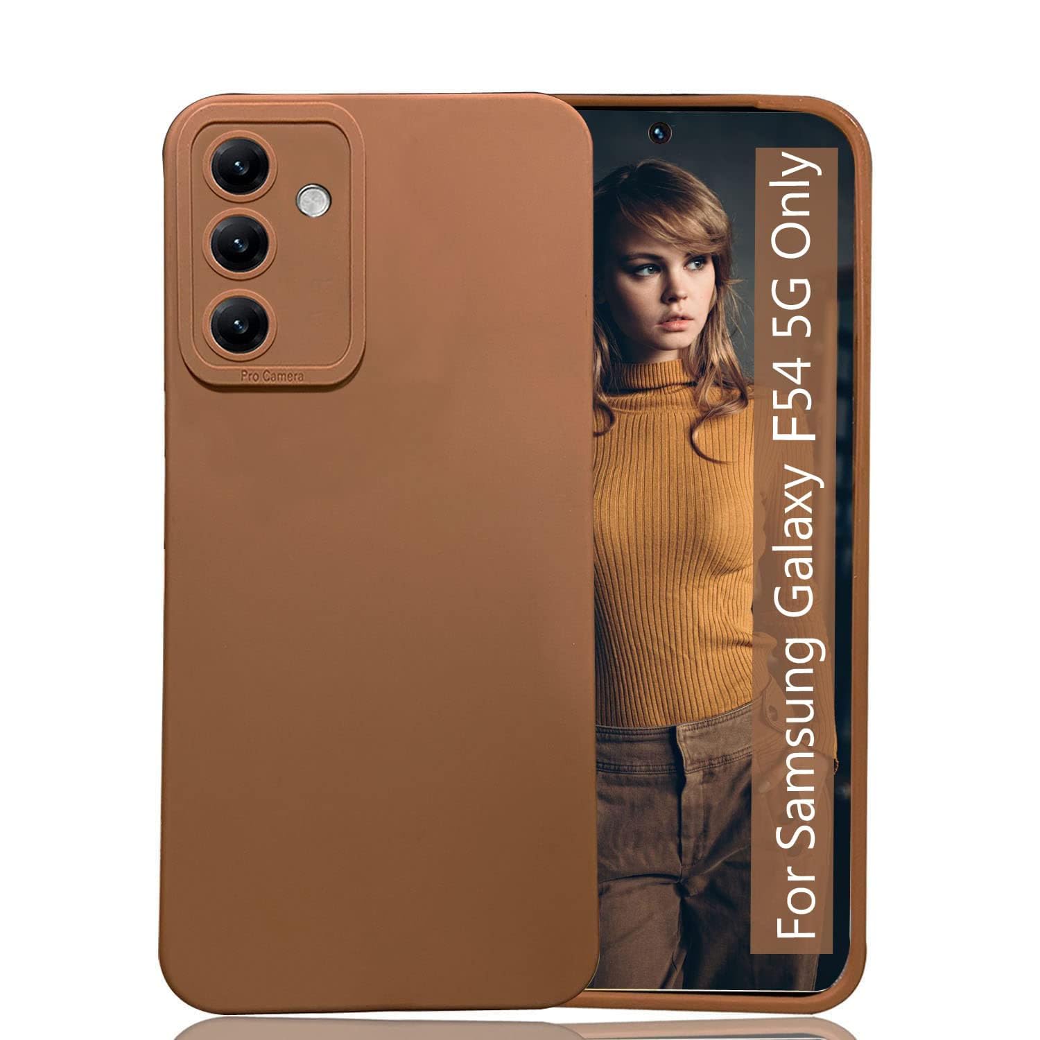 KC Back Cover for Samsung Galaxy M54 5G and Samsung Galaxy F54 5G - Shockproof Soft Bumper Silicone Case with Camera Protection (Brown) (B0CGDY5HS8) Amazon Price History, Amazon Price Tracker