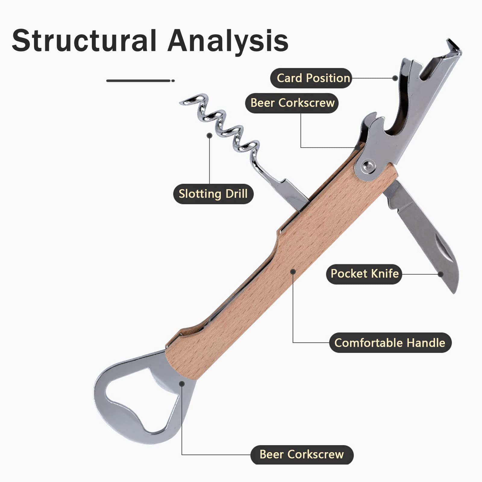 Amazon｜ワインオープナー ソムリエナイフ ワイン ナイフ 多機能