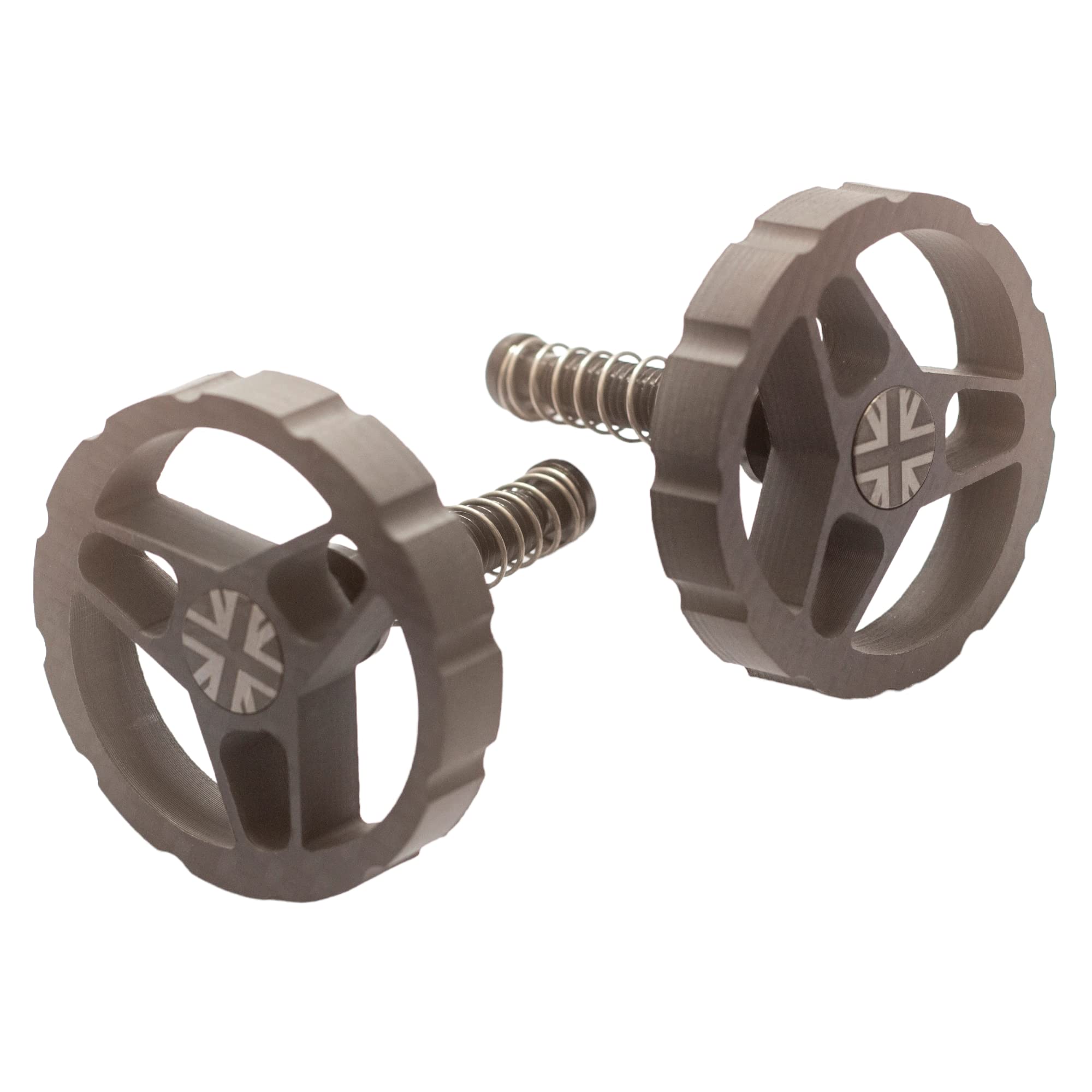 Leviers de charnière ronds LONDON CRAFTWORK en titane carbone pour vélo Brompton