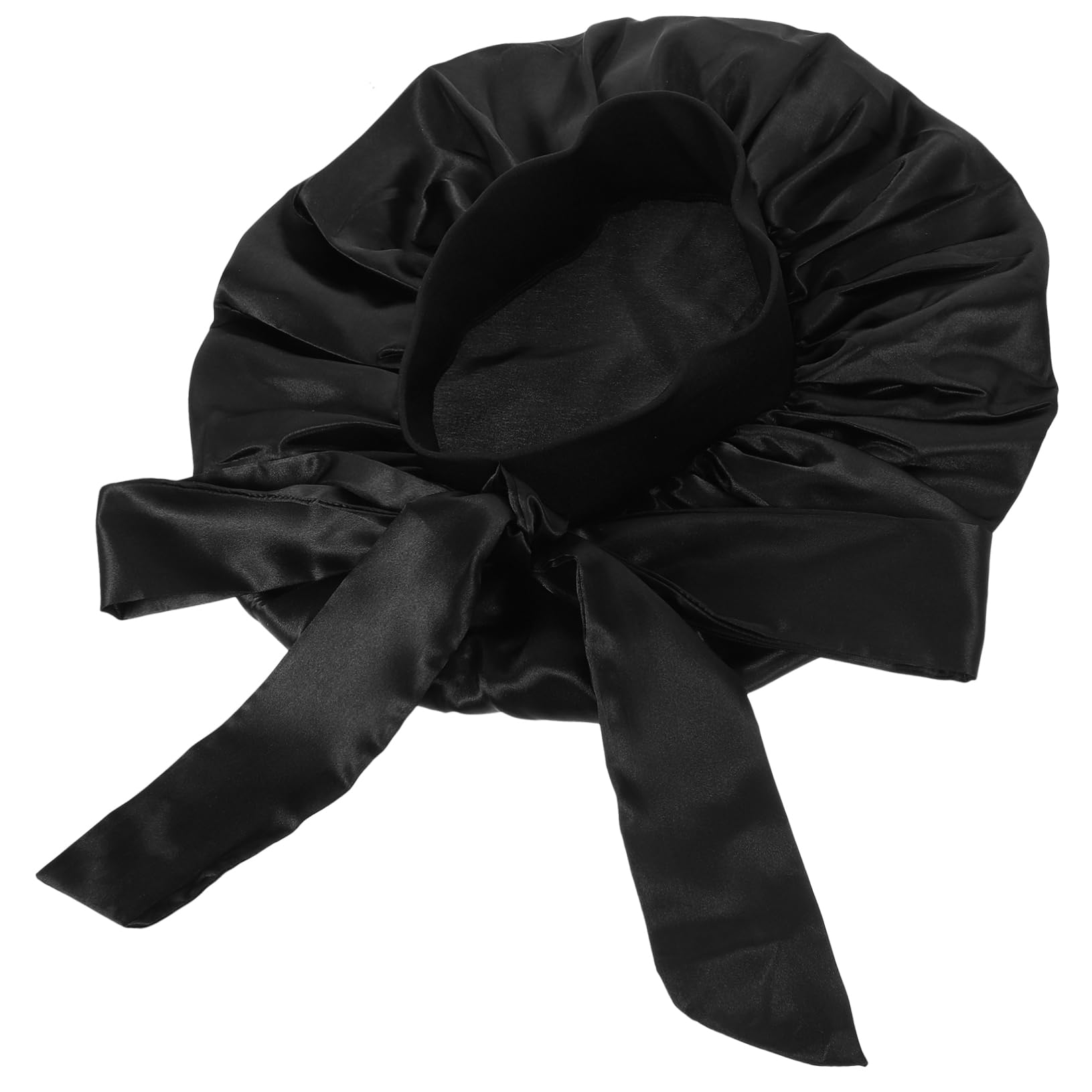 Housoutil 4stücke Bowknot Satin Duschhaube Für Damen Extra Große Wasserdichte Badekappe Für Lange Haare Wiederverwendbar Für Spa Schlaf Und Kosmetik