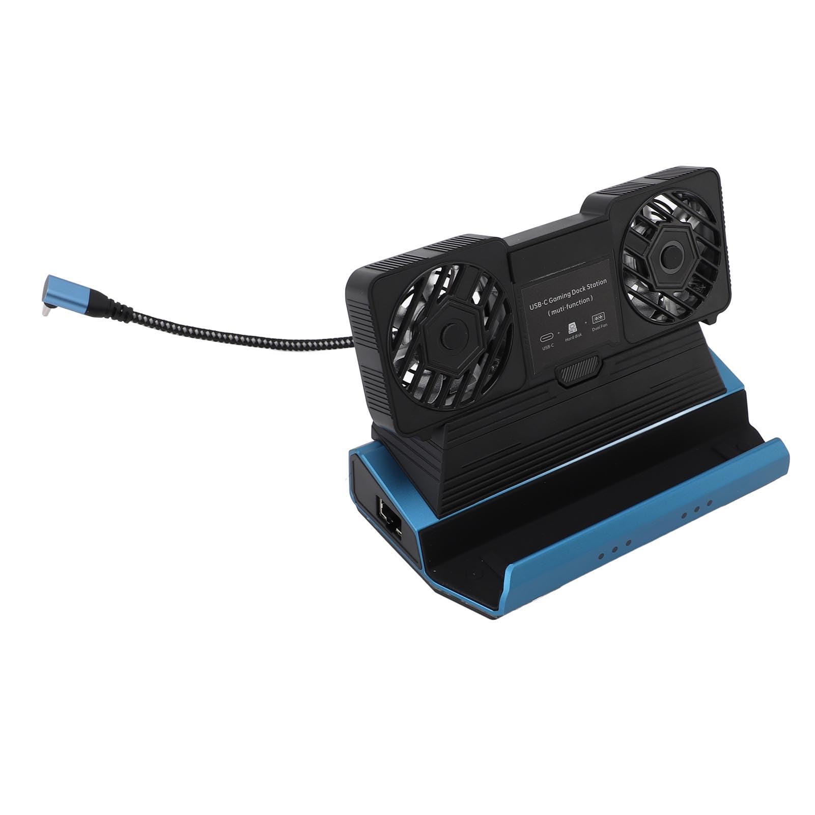 9 en 1 Estación de Acoplamiento para la Cubierta de Vapor, Rog Ally X, Legion Go, HDMI 4K@60Hz, 1 Gbps Ethernet, 4 Puertos USB. Cargo por PD de 100W, con Ventilador