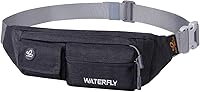 Vista 24 de Waterfly - Cangurera delgada de poliéster suave, resistente al agua, para hombre y mujer, para exteriores, correr, escalar, llevar iPhone 5 6 Plus
