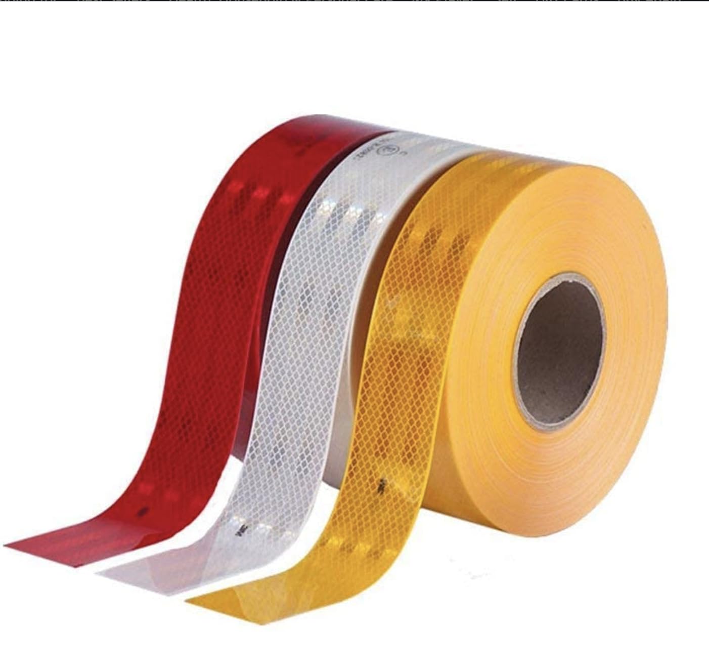 3M 2 inch (50.8 mm) Width x 2 Feet (Each) High Intensity Warning Retro Reflective Reflector Radium Conspicuity Sticker Tape Sheet For Car, (Yellow, Red & White)-image-13