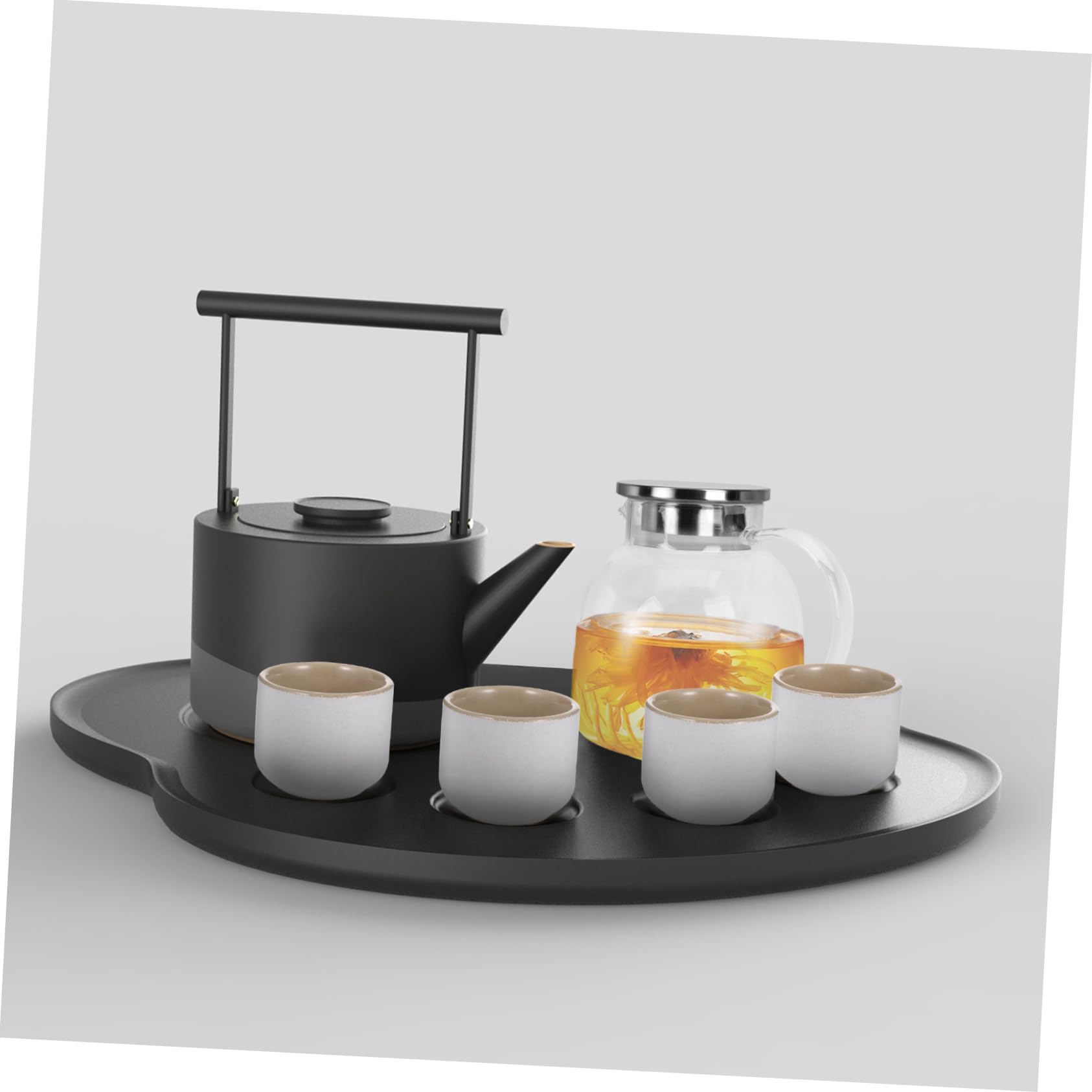 Jarra de Vidrio y Acero Inoxidable con Tapa para Agua Fría y Jugos, Capacidad 1300ml, Portátil y Duradera, Adecuado para Muchas Ocasiones Servir Bebidas