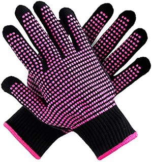 Teenitor 2 Pcs Heat Resistant Gloves With Silicone Bumps, (New Upgraded) Professional Heat