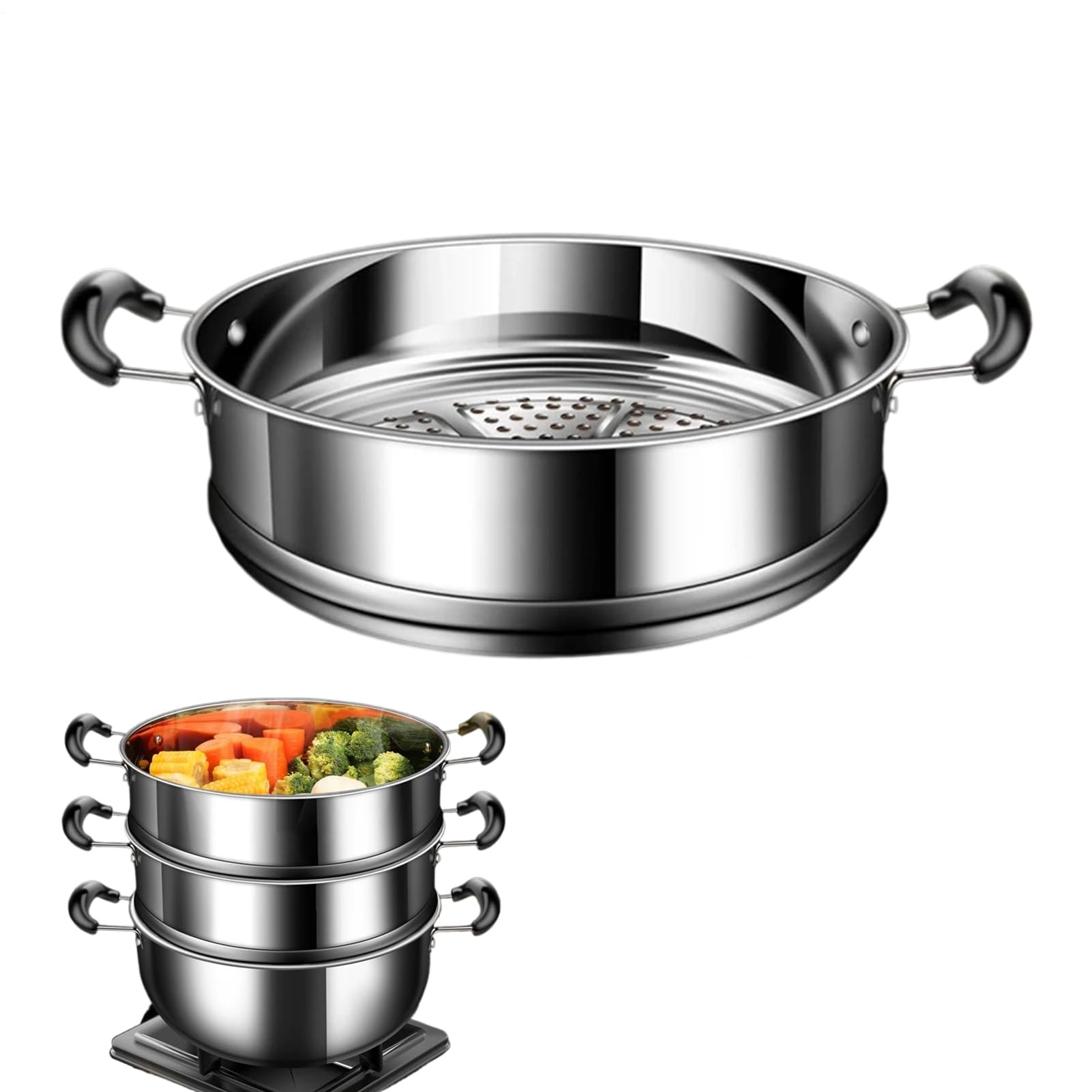 Cuiseur vapeur panier acier inoxydable légumes pâtes bouillon