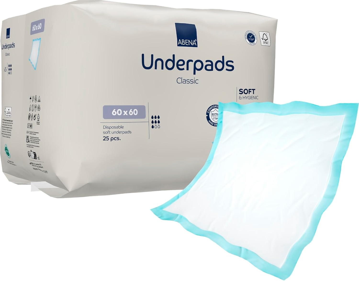 Abena Underpad Classic, Disposable Underpads, EcoFriendly Incontinence
