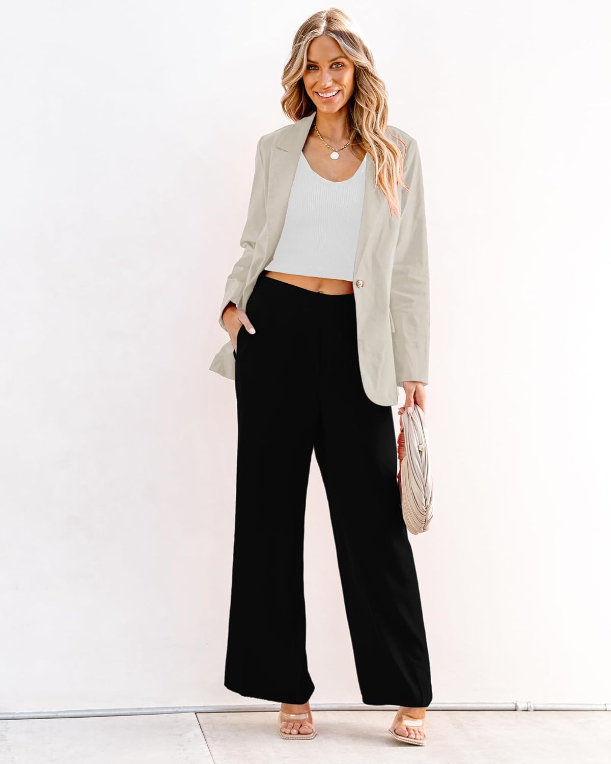 luvamia Blazers for Women Business Casual Dressy Work Fashion Lightweight Spring Summer Linen Unlined 2025 Suit Jackets - Image 6