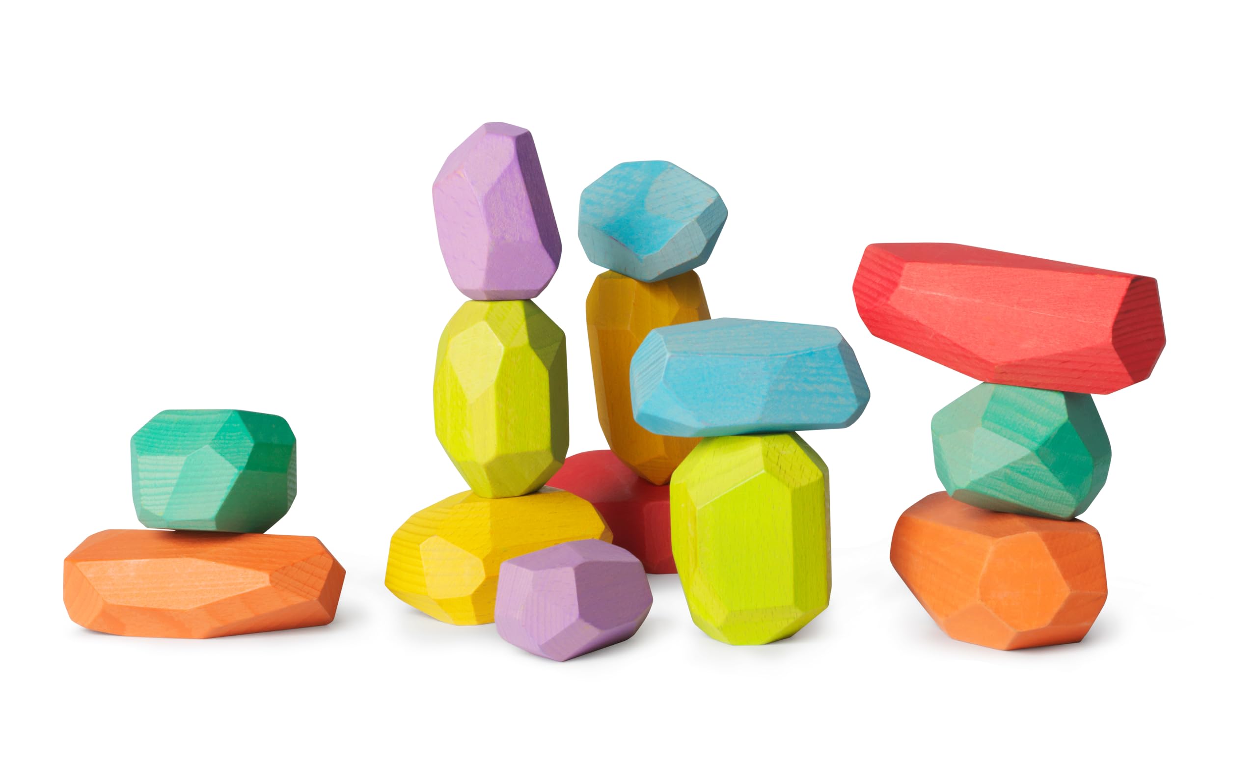 Kinderfeets Klocki do układania - tęczowe