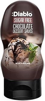 Diablo Sugar Free Dessert Sauce - Gluten-Free Syrup, Drizzle Sweetener, Keto Friendly Flavoring Topping, Perfect for Gifting, No Added Sugar - Chocolate, 360g, 12.70oz - 1 Pack